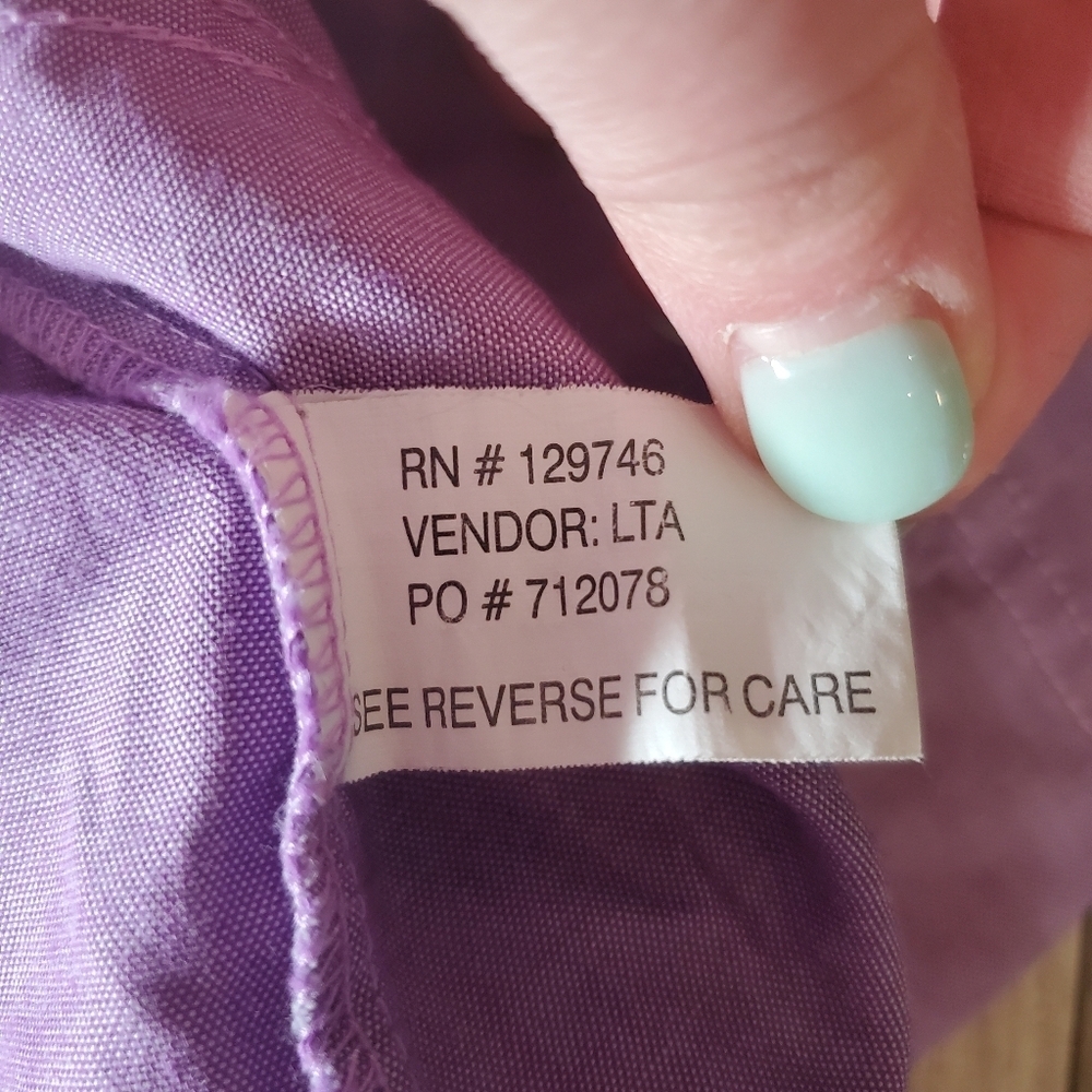 C.E.‎ Schmidt Workwear Purple Snap Button Collare… - image 15